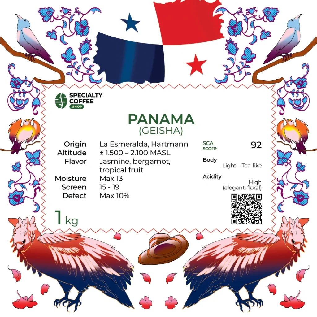 Panama Geisha coffee - 1 Kg