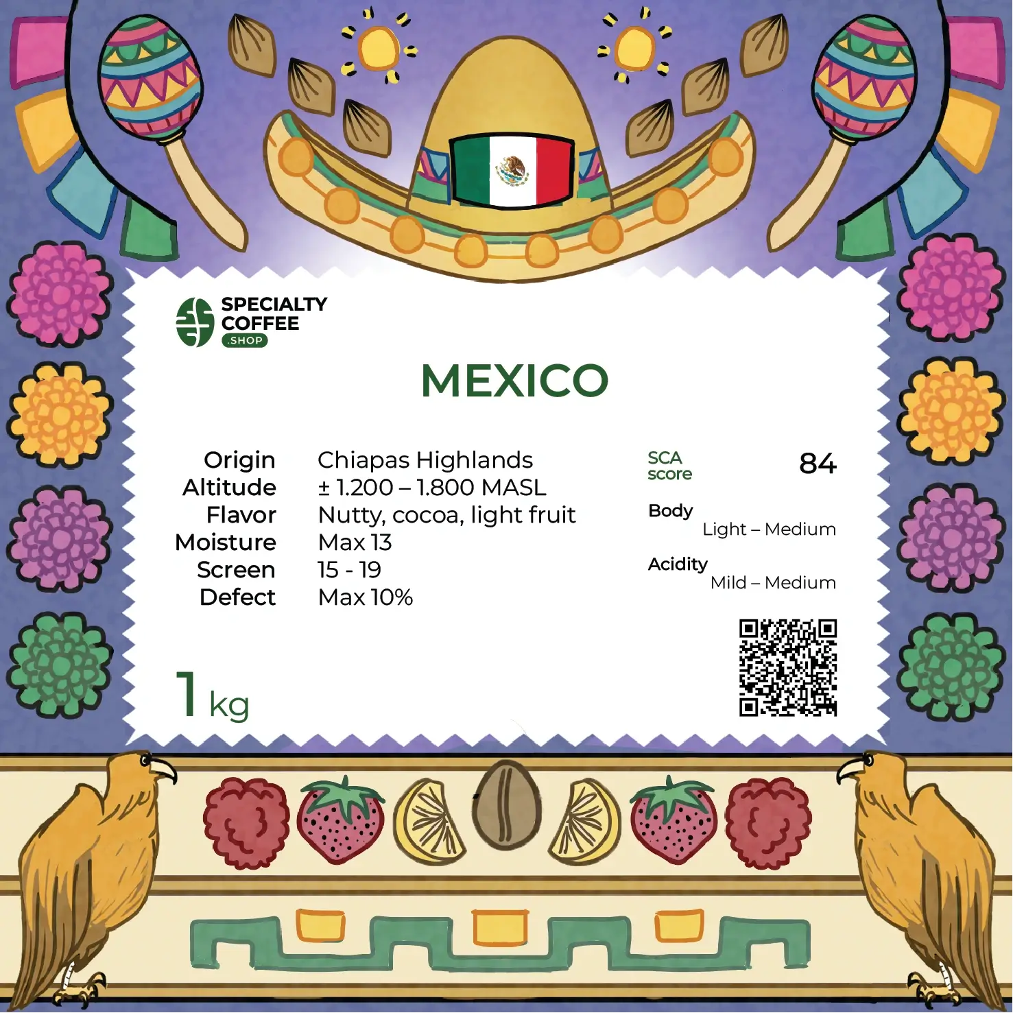 Mexico Chiapas coffee - 1KG